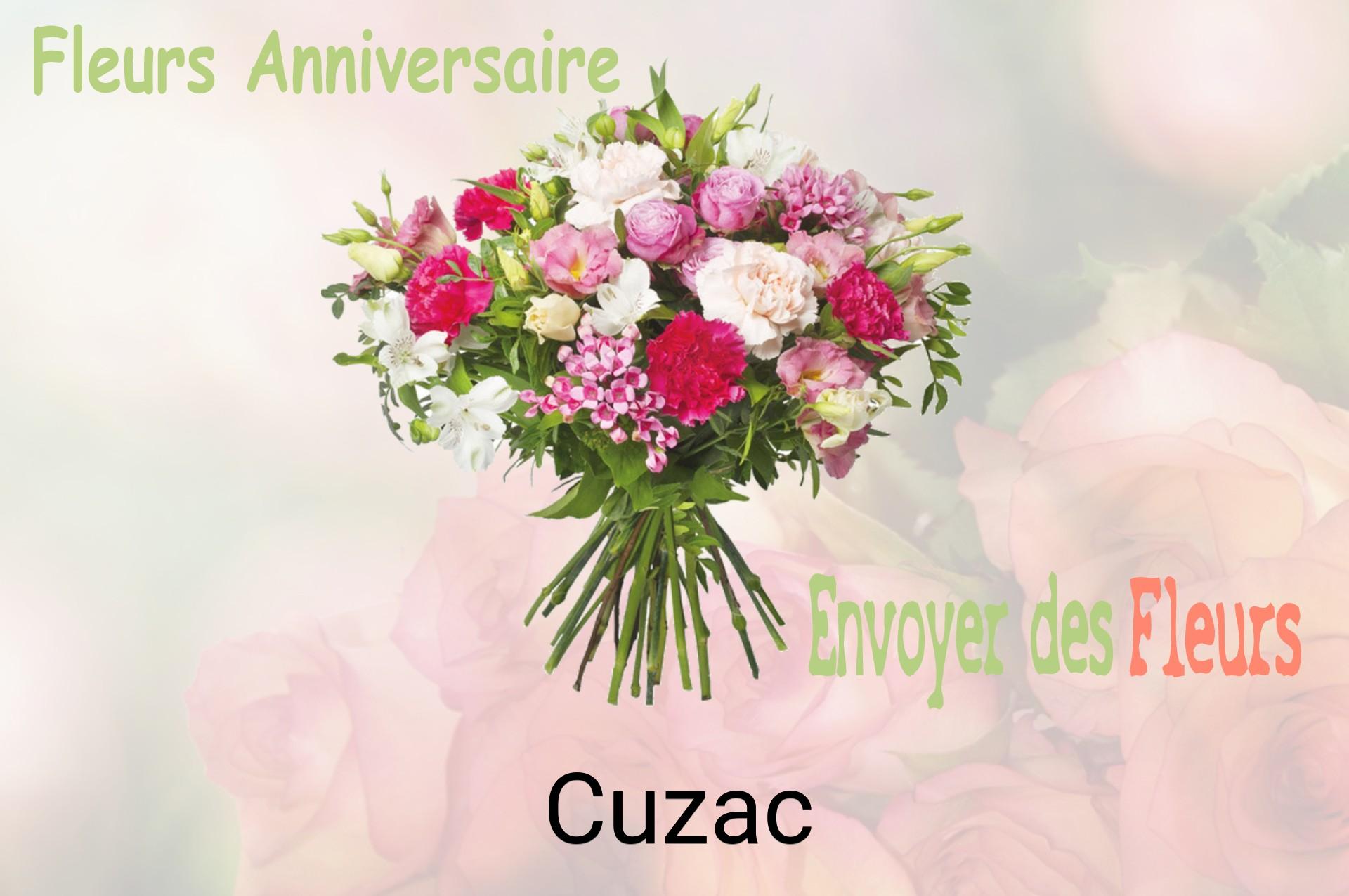 Bouquet de fleurs d’anniversaire livré à Cuzac